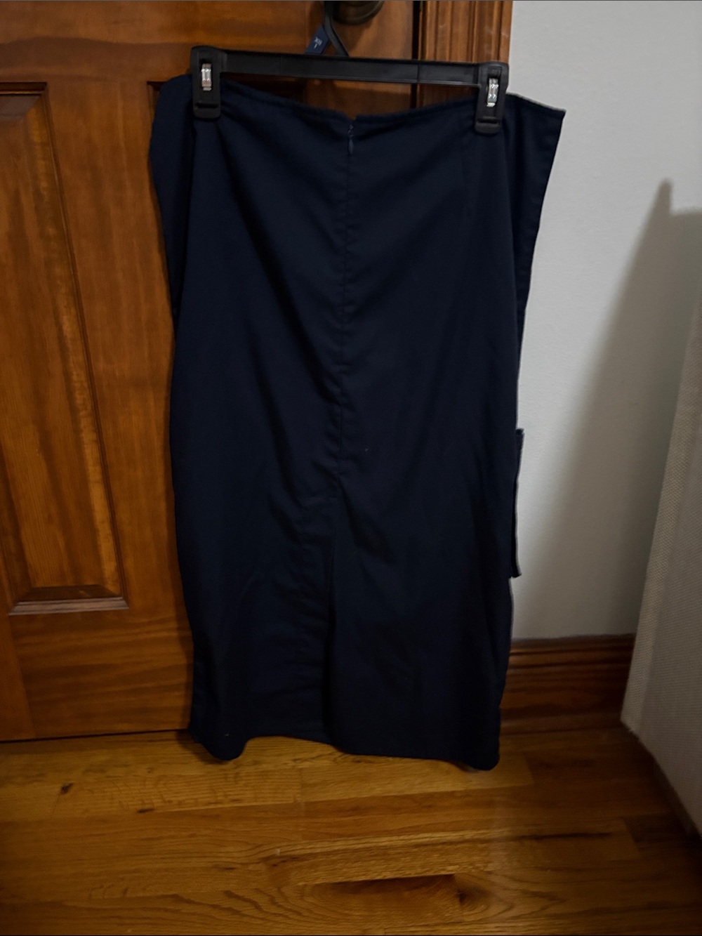 Motel Rocks Navy Ruched Cargo Midi Skirt - Picture 2 of 2